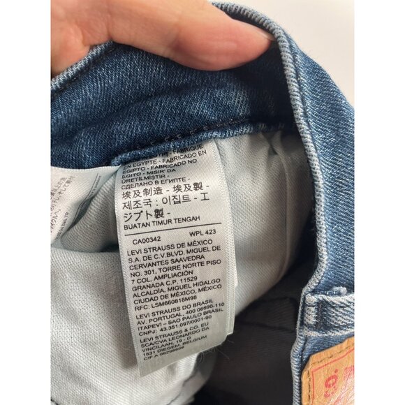 Levi's 514 Mens 36x32 Stretch Denim Straight Jeans Blue Everyday Normcore Casual - Picture 4 of 9